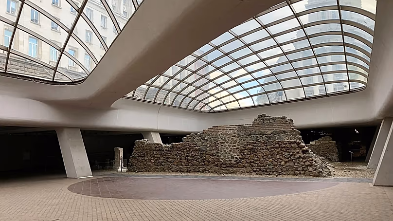 Vous pouvez voir des ruines romaines dans la station de métro Serdika