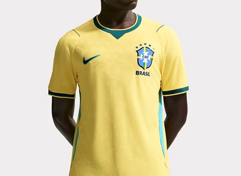 Photo du maillot du Brésil sur le site de Nike