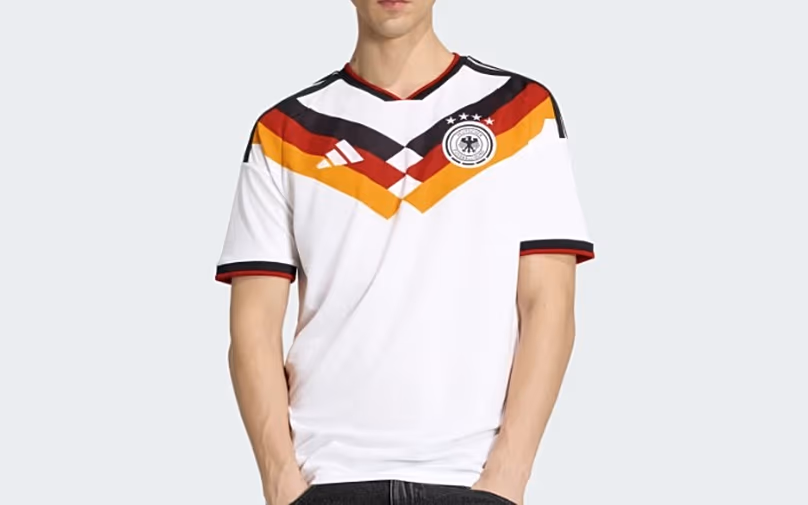 Photo du maillot de l'Allemagne sur le site Adidas
