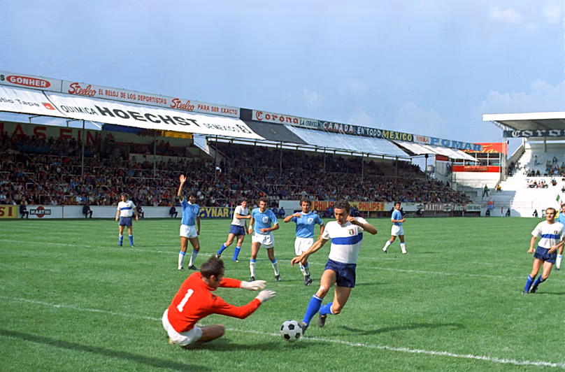 Israël contre l'Italie au Mexique 1970 WC
