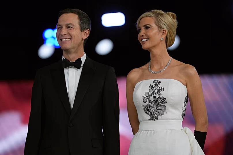 Jared Kushner et Ivanka Trump au Liberty Ball à Washington, le 20 janvier 2025