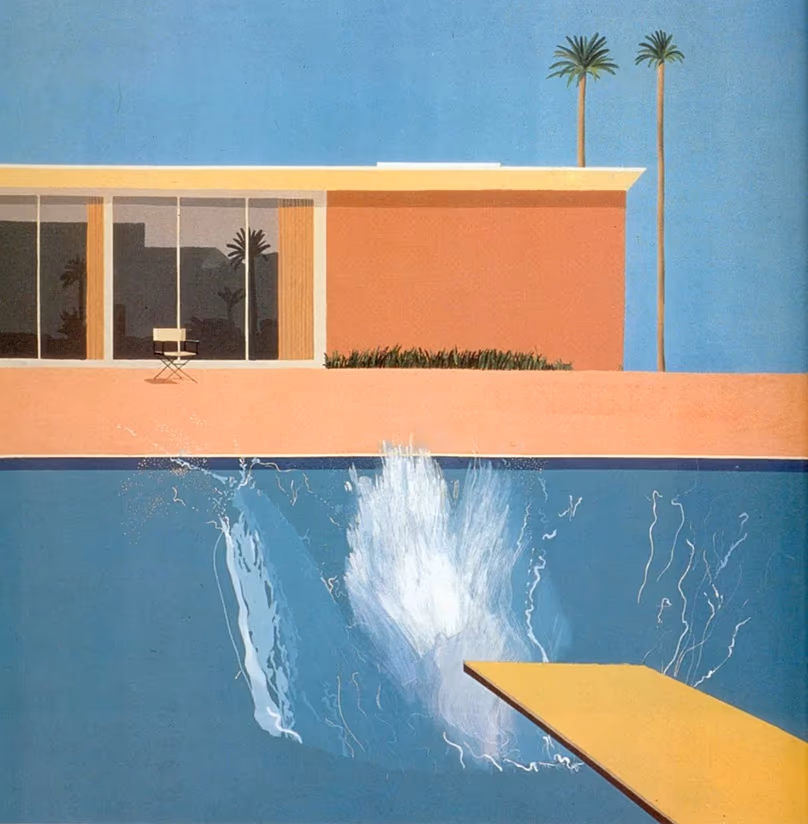 Un plus gros splash (1967) de David Hockney