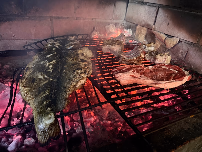 Here everything is freshly grilled over charcoal