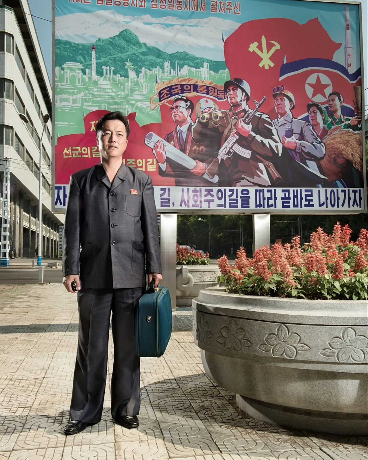 Photographie '14' de Stephan Gladieu, qui fait partie de sa série 'Corée du Nord'.