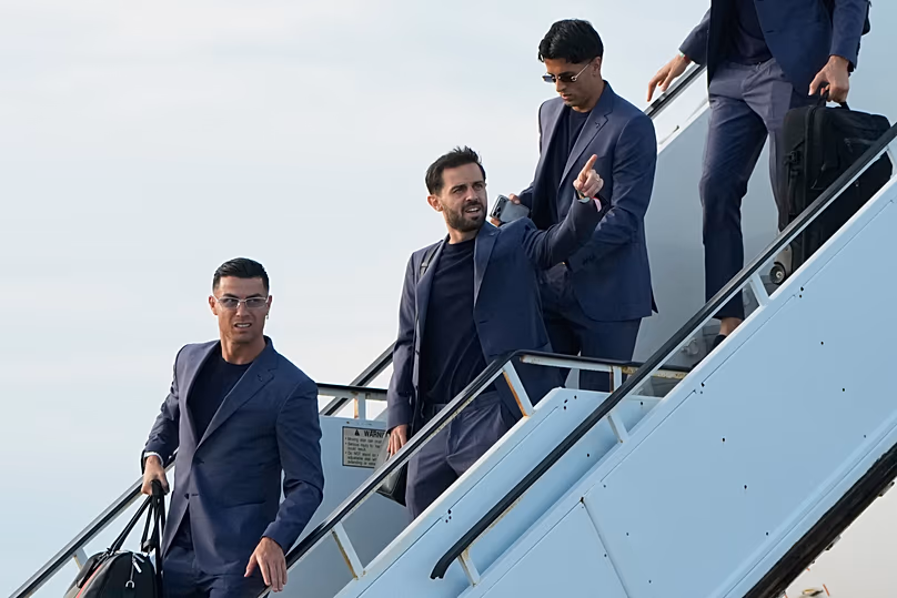Cristiano Ronaldo mène la délégation portugaise à son arrivée aux États-Unis, juin 2026