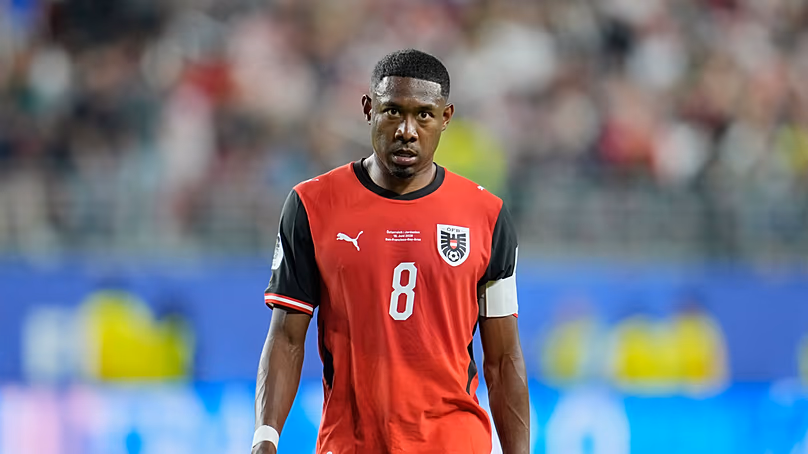 L'Autrichien David Alaba en action lors du match du groupe J de la Coupe du monde contre la Jordanie à Santa Clara, en Californie, près de San Francisco, le mardi 16 juin 2026.