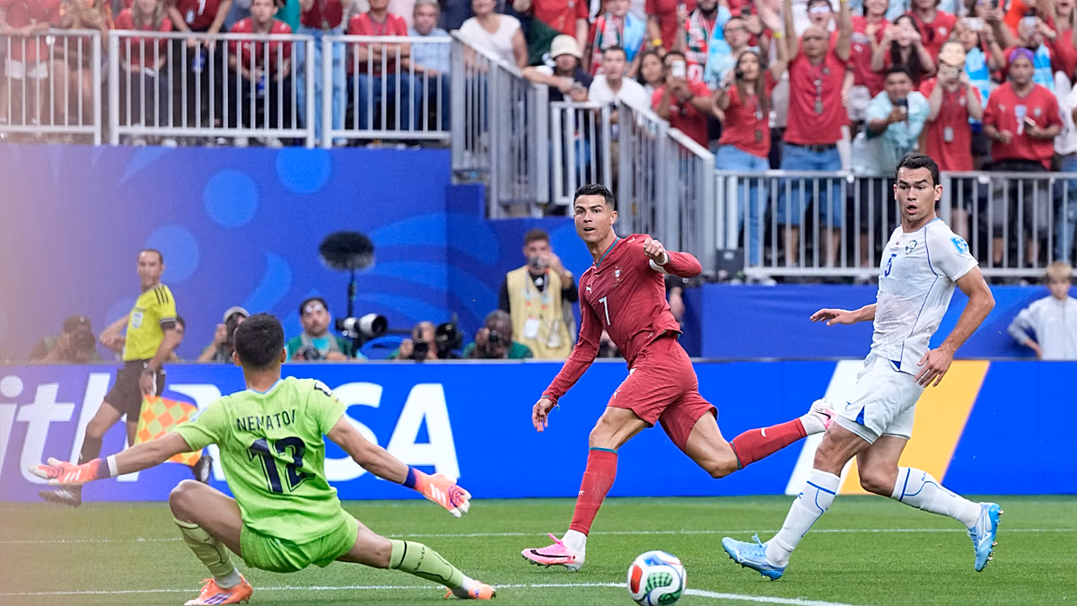Cristiano Ronaldo marque pour sa sixième Coupe du Monde