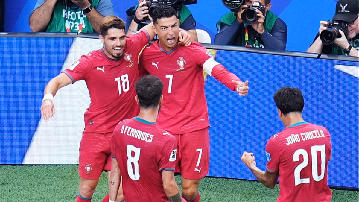 Ronaldo shines as Portugal deliver 5-0 thrashing of Uzbekistan and Engand suffer 0-0 draw to Ghana