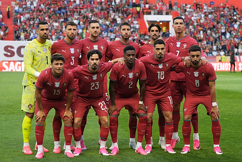 Le onze de départ du Portugal lors de son dernier match de préparation à la Coupe du monde contre le Nigeria, juin 2026