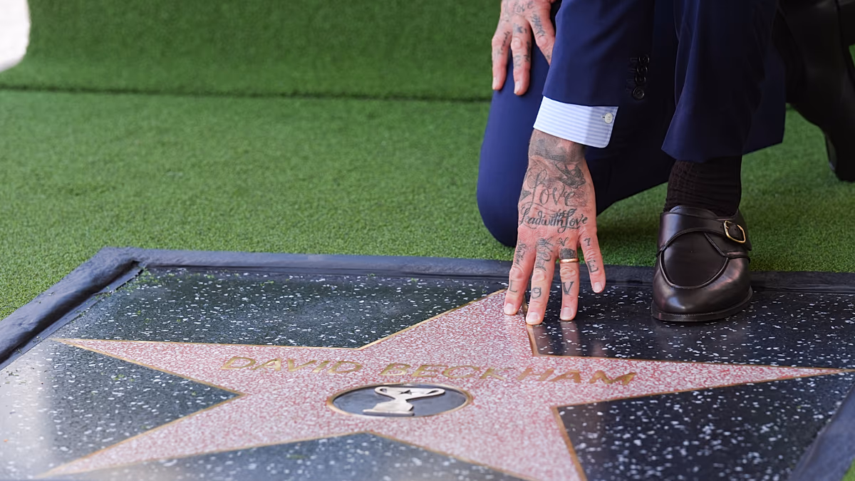 David Beckham reçoit son étoile sur le Hollywood Walk of Fame