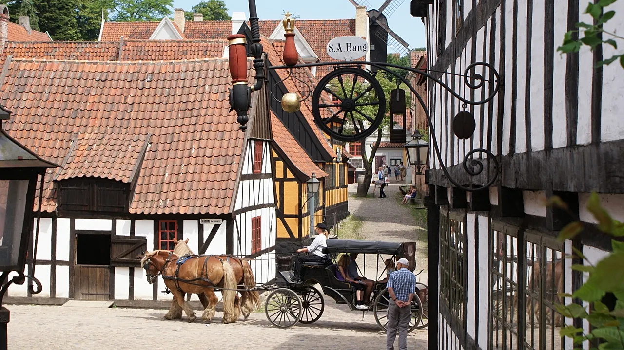 La petite place de Den Gamle By