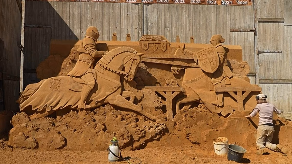 Sables du temps : le festival de sculpture danois s'inspire du Moyen Âge