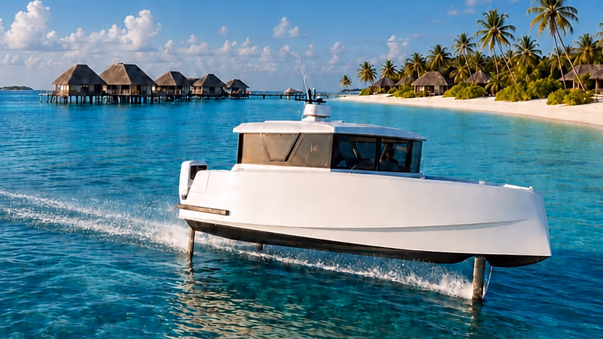 Une nouvelle flotte d'hydroptères électriques sera déployée aux Maldives