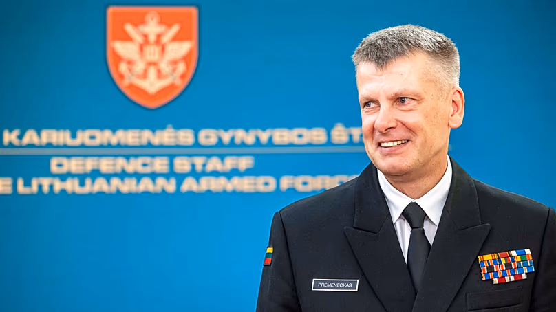 Chef d'état-major et vice-chef de la Défense lituanien, le contre-amiral Giedrius Premeneckas