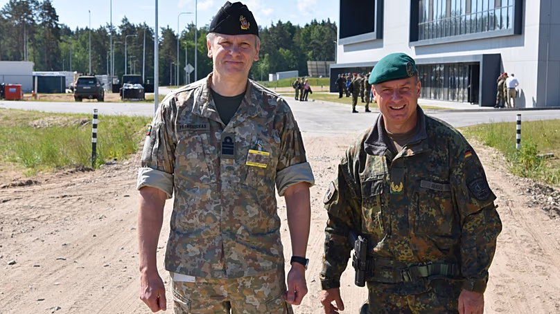 Premeneckas et le général Christoph Huber