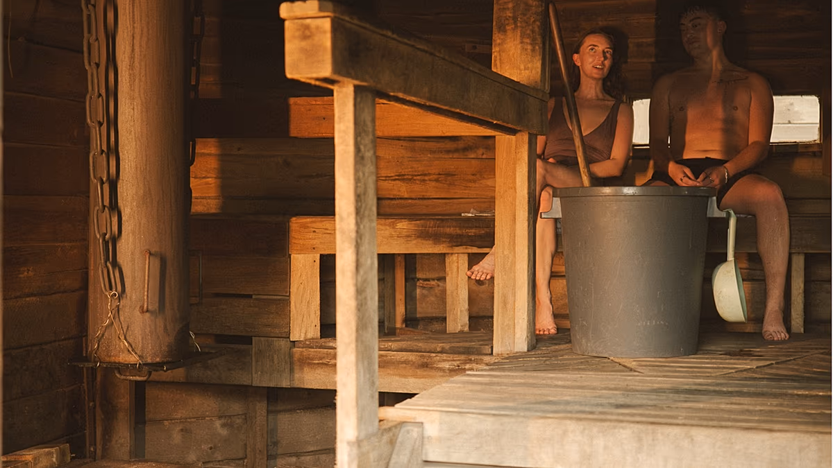 Saunasaari : Une île de sauna vient d'ouvrir au milieu d'Helsinki