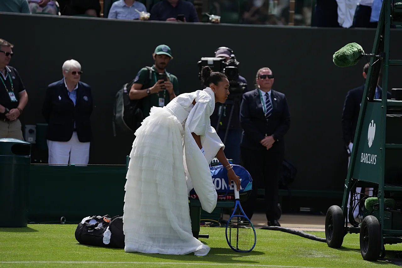 Naomi Osaka aux championnats de tennis de Wimbledon à Londres - lundi 29 juin 2026