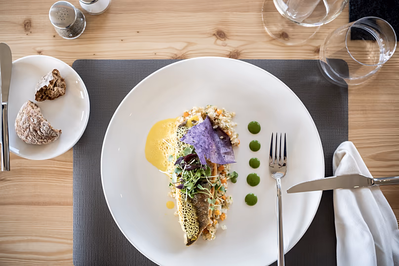 L'équipe de cuisine du Das Mühlwald utilise les meilleurs produits de la région pour créer de délicieuses spécialités