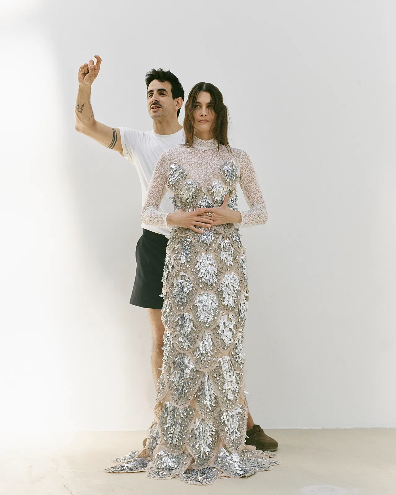 Steven Passaro au photoshoot de la collection Printemps-Été 2027 "A Glimpse"