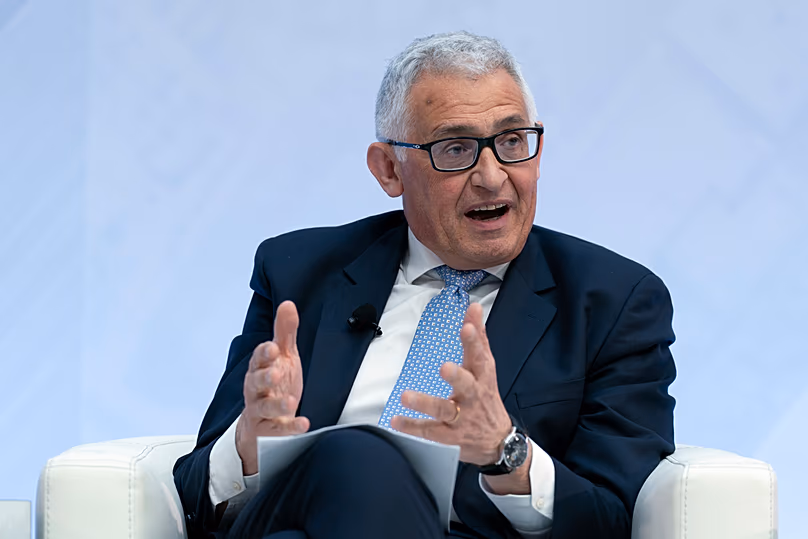 DÉPOSER. Piero Cipollone, membre du Directoire de la BCE, s'exprime lors du forum « Tokenisation et système financier » lors des réunions de printemps de la Banque mondiale et du FMI à Washington, en avril 2025.