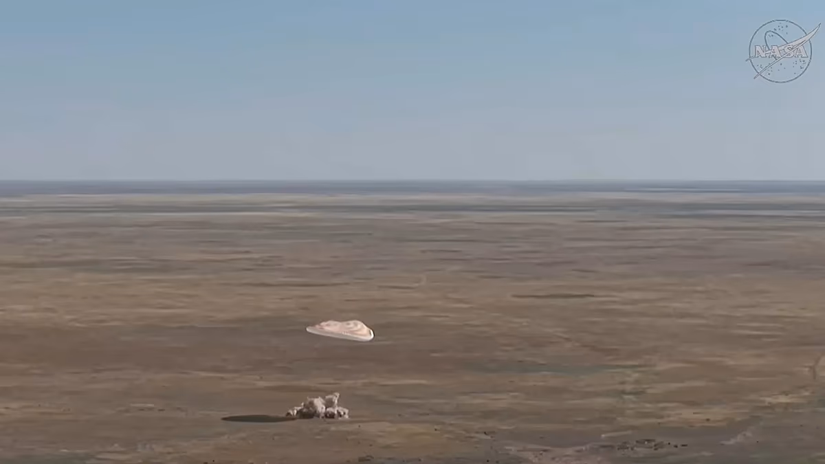 L'équipage spatial américano-russe revient sur Terre après huit mois sur l'ISS