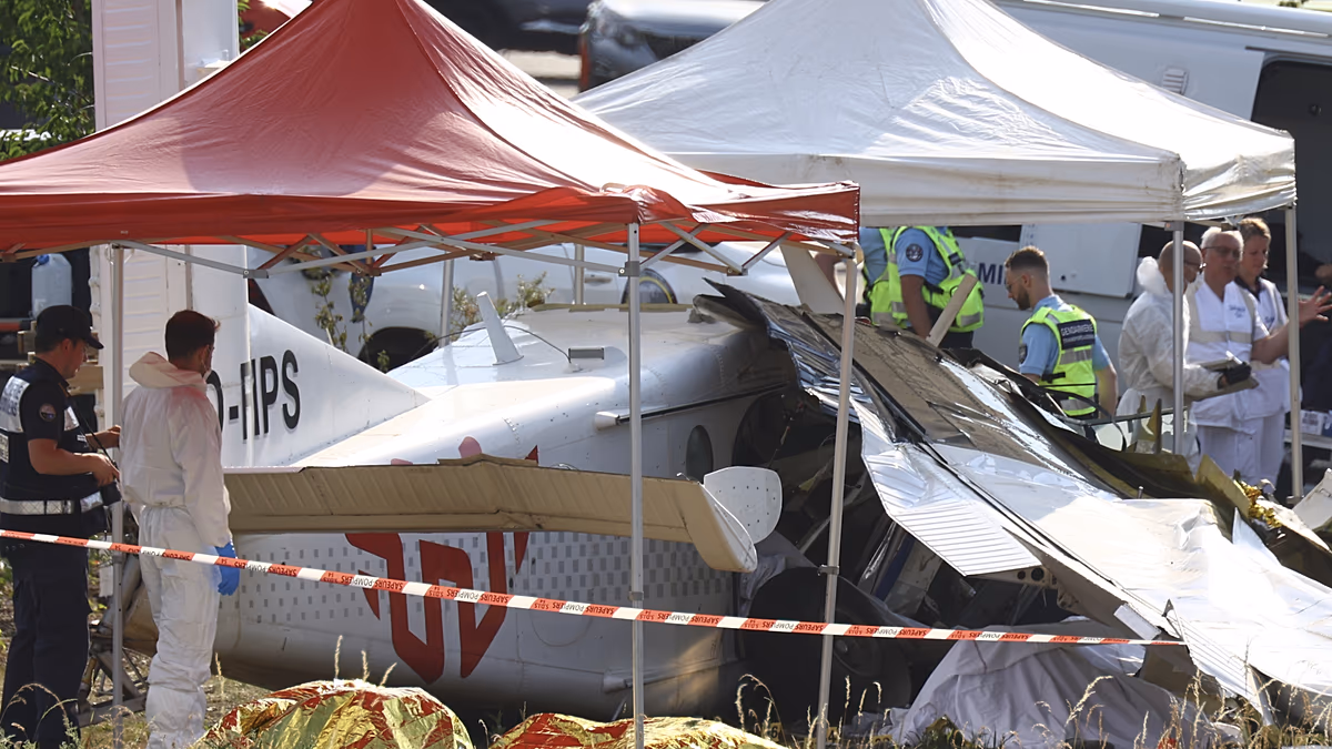 Onze morts en France dans le crash d'un avion d'entraînement en parachute près de Nancy