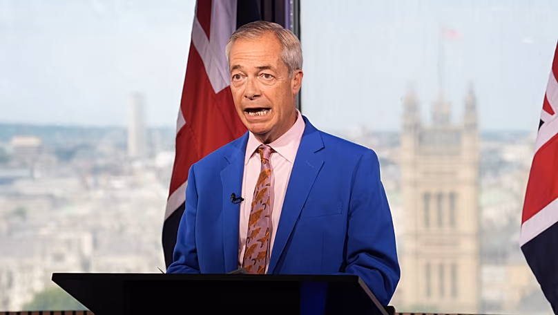Nigel Farage annonçant sa démission - 7 juillet 2026