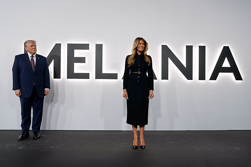 Donald Trump et Melania Trump à la première de