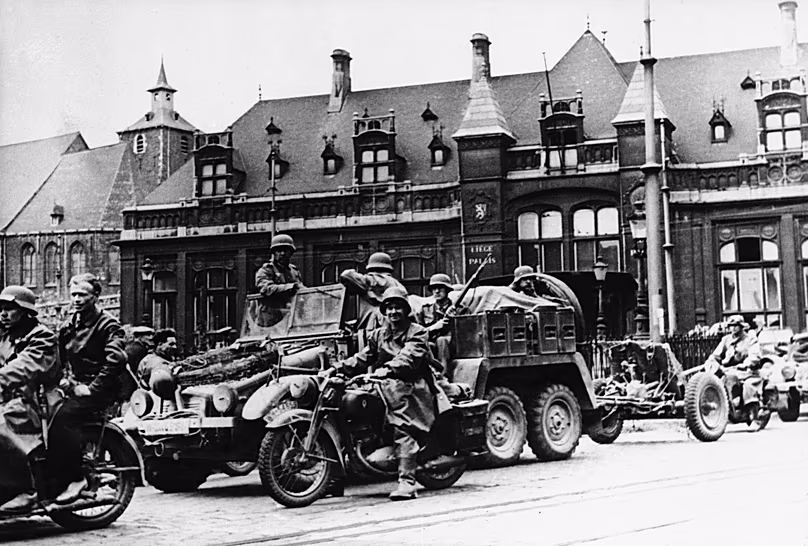 La Wehrmacht à Liège, Belgique, mai 1940 (c) AP