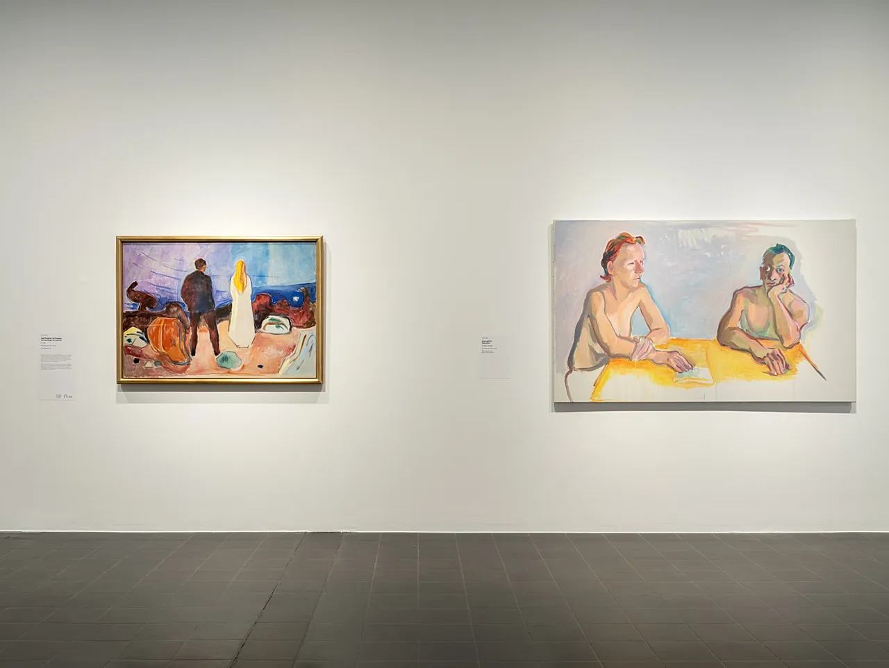 Ausstellungsansicht Maria Lassnig et Edvard Munch.