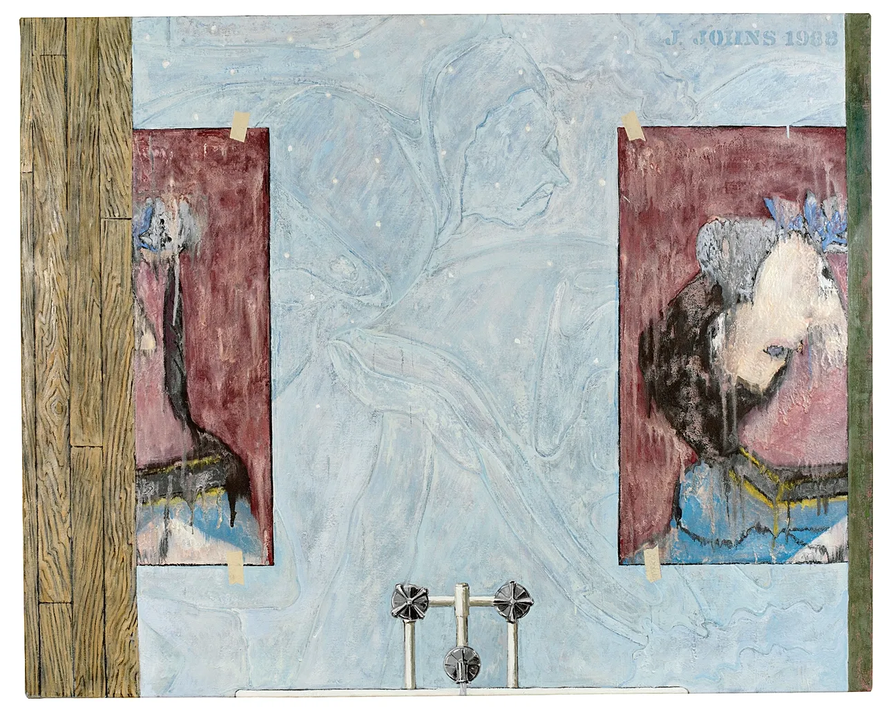 Le bain, 1988 de Jasper Johns.