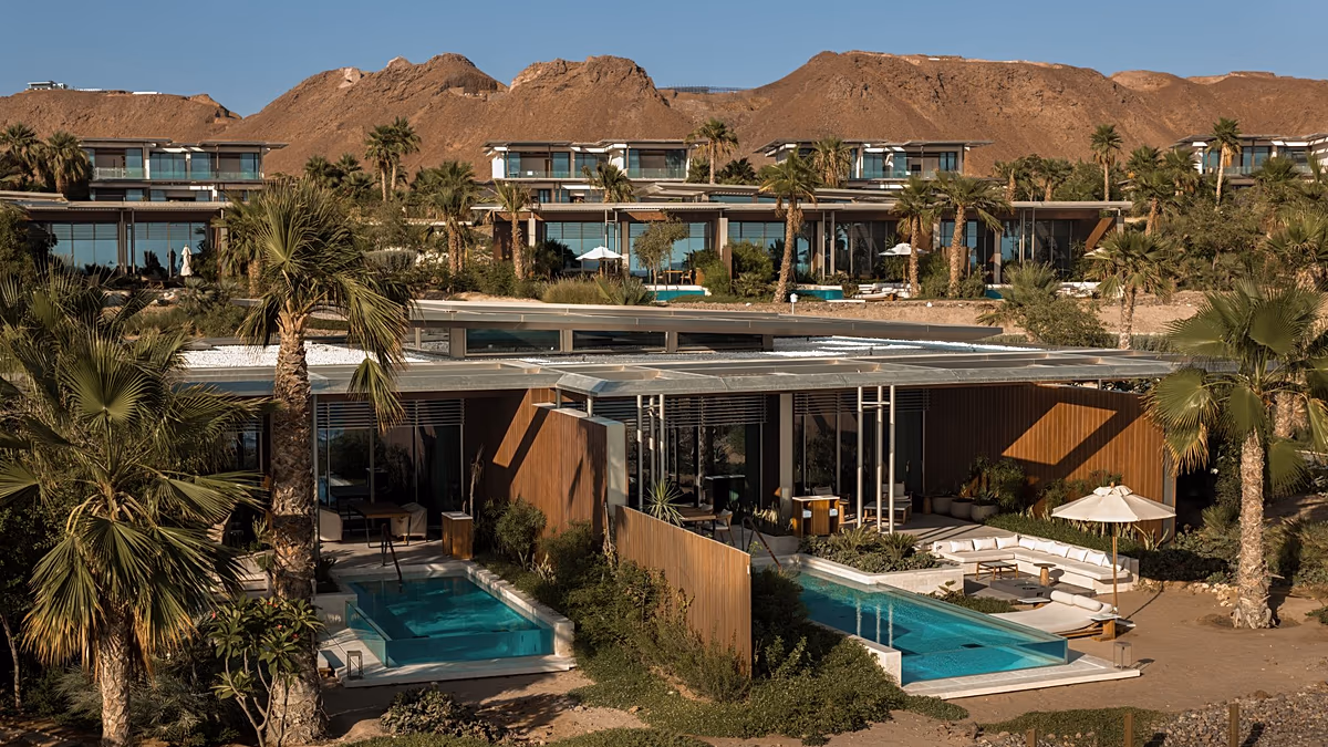 Chaque suite et villa de ce nouveau complexe bien-être sur la mer Rouge est dotée de sa propre piscine privée.
