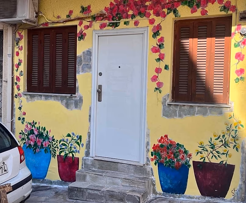 Entrée d'une maison à Thessalonique