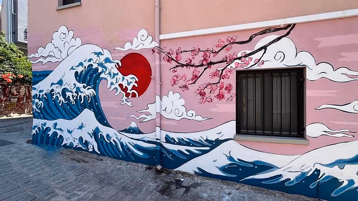 Thessalonique lutte contre le vandalisme visuel avec des graffitis colorés à Ano Poli
