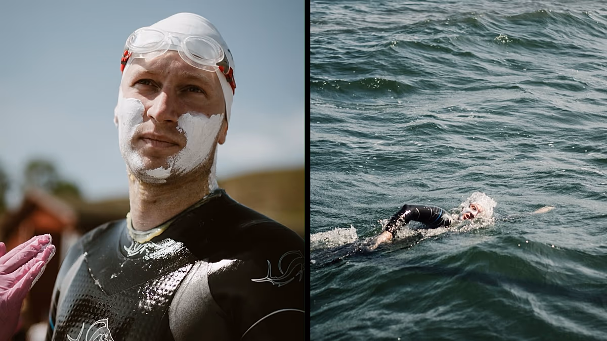 55 heures dans l'eau : un nageur polonais traverse la mer Baltique depuis la Suède jusqu'à son pays d'origine