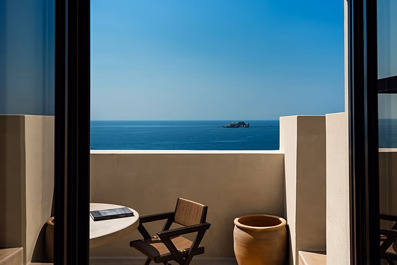 Falaise de Luura Paros, Grèce