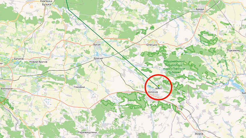 Trajectoire de vol GPS de la cigogne.