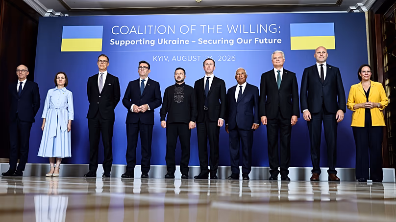 Réunion de la Coalition des volontaires, à Kiev, Ukraine, le lundi 24 août 2026.