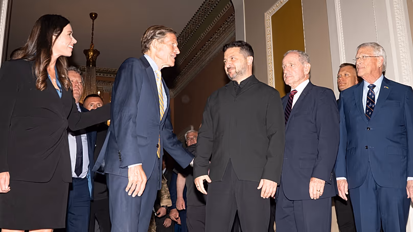 Zelensky a rencontré des sénateurs américains à Washington.