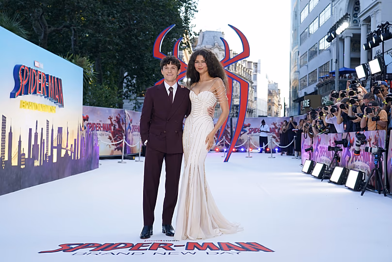 Tom Holland et Zendaya à la première de