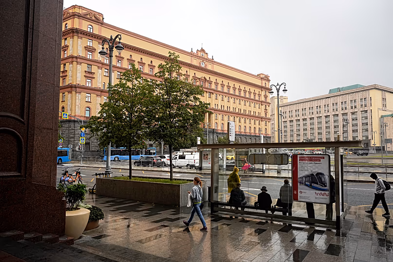 Une vue de la place Lubyanskaya avec le bâtiment historique du Service fédéral de sécurité à Moscou, le 12 juillet 2023