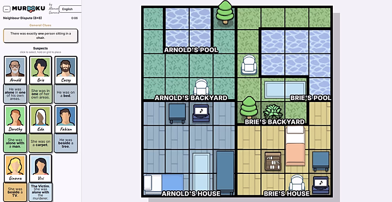 Version en ligne de Murdoku
