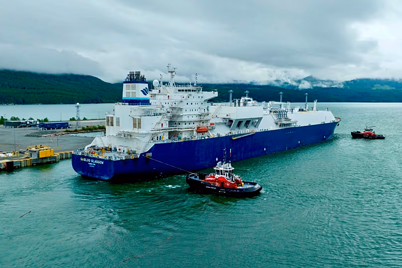 Un méthanier quitte le Canada avec une cargaison à destination de l'Asie.