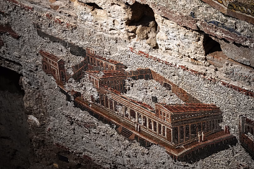 Une section de la mosaïque