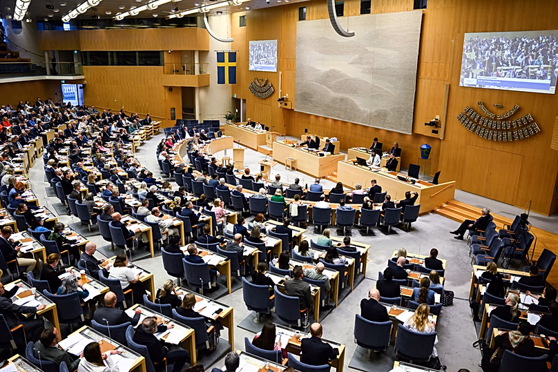 Le Parlement suédois vote une nouvelle législation sur la justice à Stockholm, le 15 juin 2026
