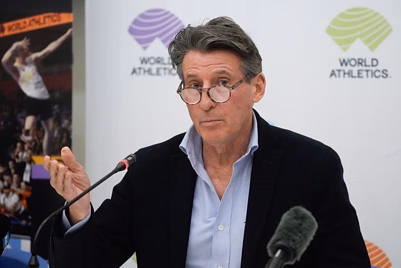 Sebastian Coe en tant que président de World Athletics, comme l'IAAF a été rebaptisée