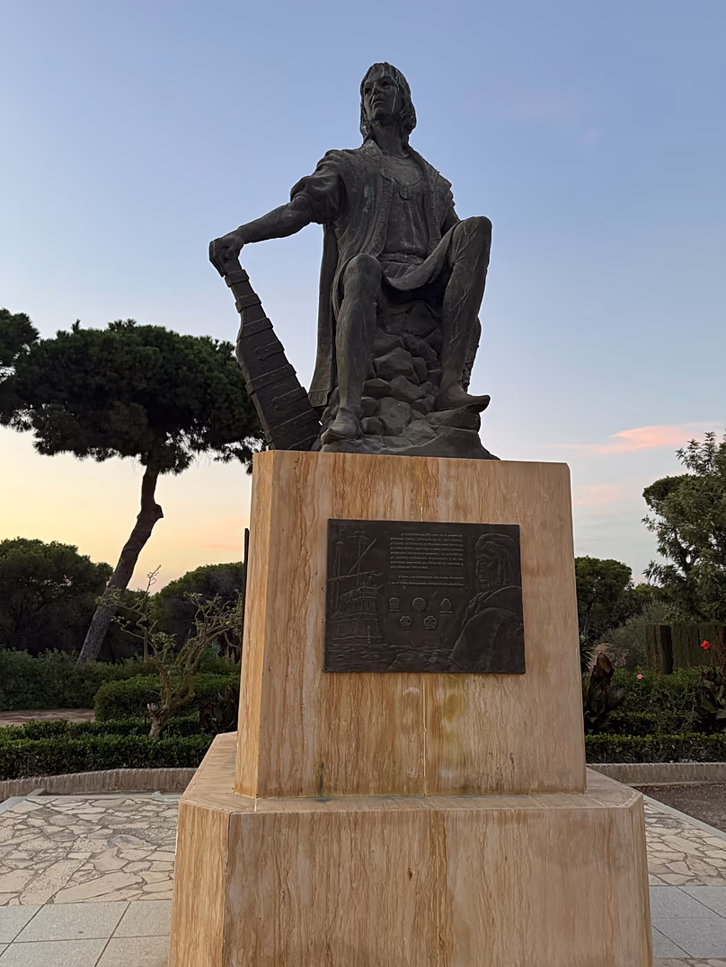 Statue de Christophe Colomb à La Rábida, Huelva.