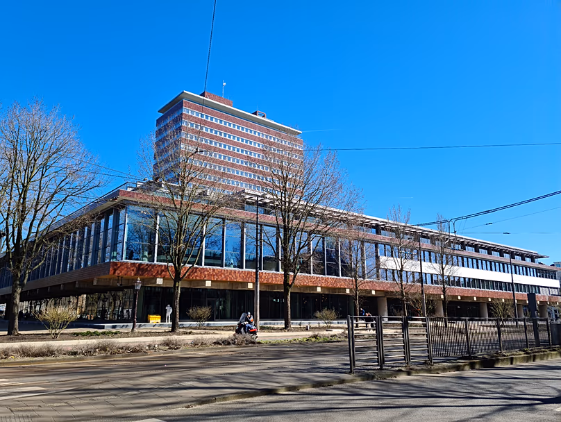 Le siège de la De Nederlandsche Bank à Amsterdam, le 18 mars 2025