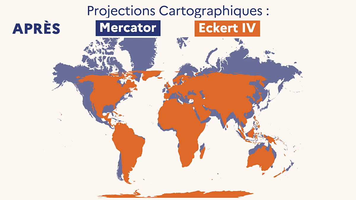Paris abandonne la projection Mercator : la France paraît désormais plus petite sur les cartes du monde