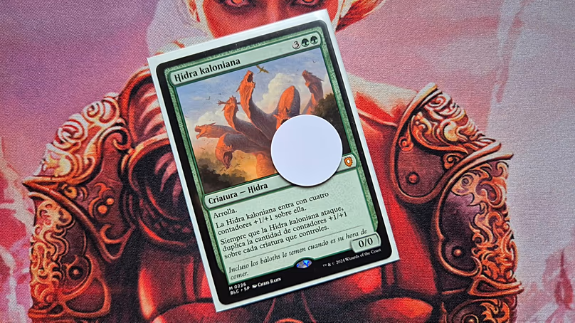 One of the cards Cristian has modified so that he can play